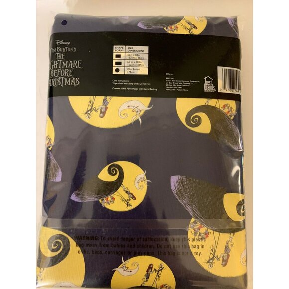 NEW "The Nightmare Before Christma - 70"‎ Round Purple PEVA Tablecloth - Picture 4 of 4